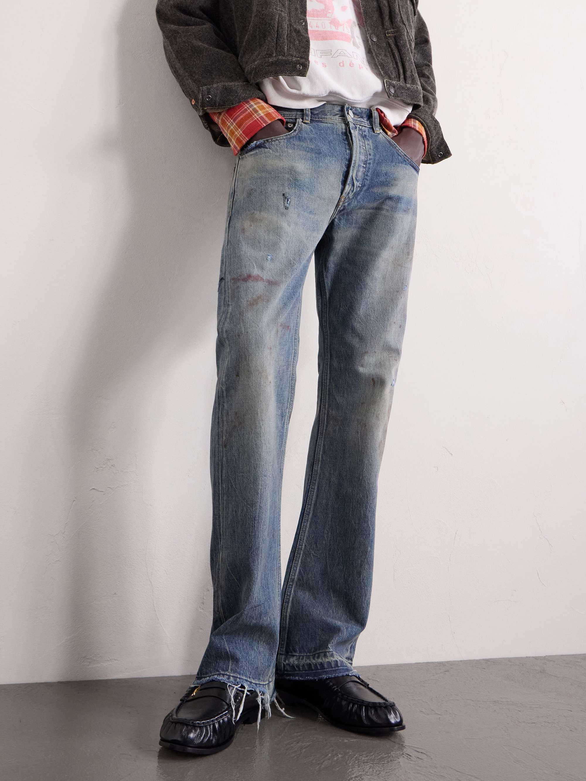ENFANTS RICHES DÉPRIMÉS Elvis Texas Slim-Fit Flared Jeans for Men 