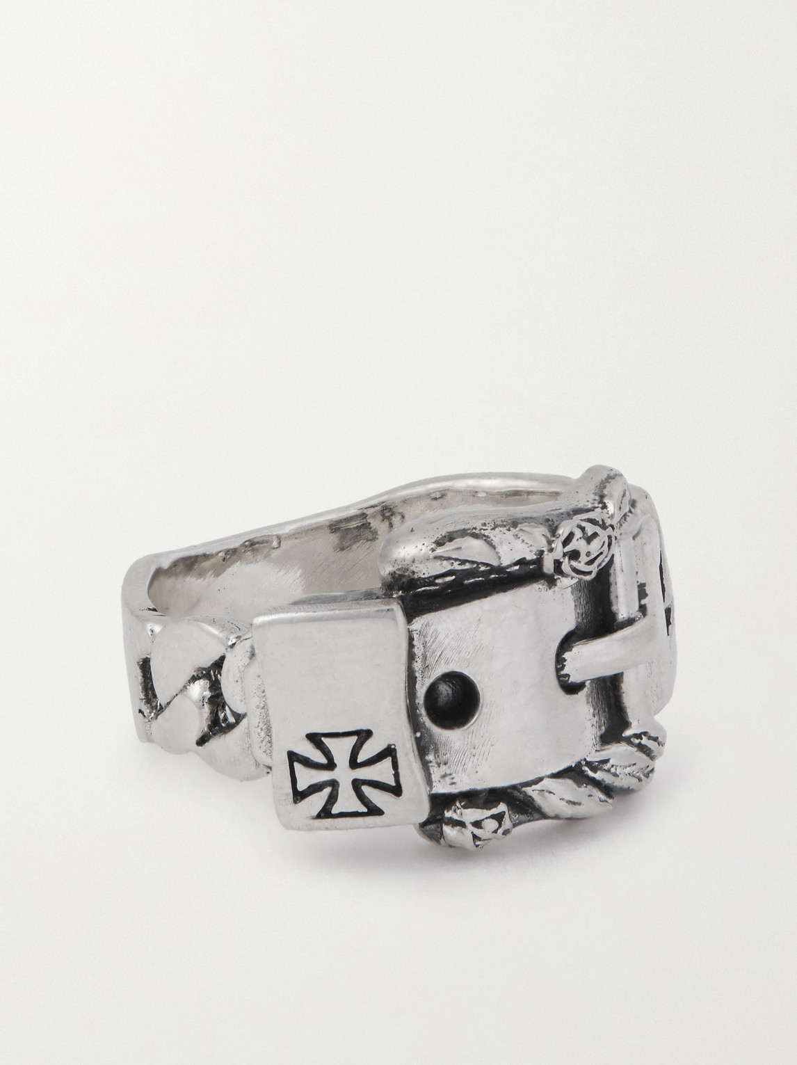 Enfants Riches Déprimés Buckle Sterling Silver Ring - Men
