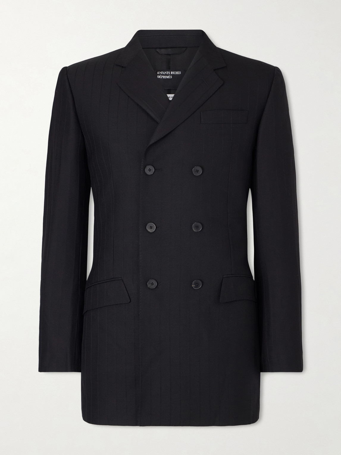 Enfants Riches Déprimés The Pierre Doubled-Breasted Pinstriped Virgin Wool-Twill Blazer - Men
