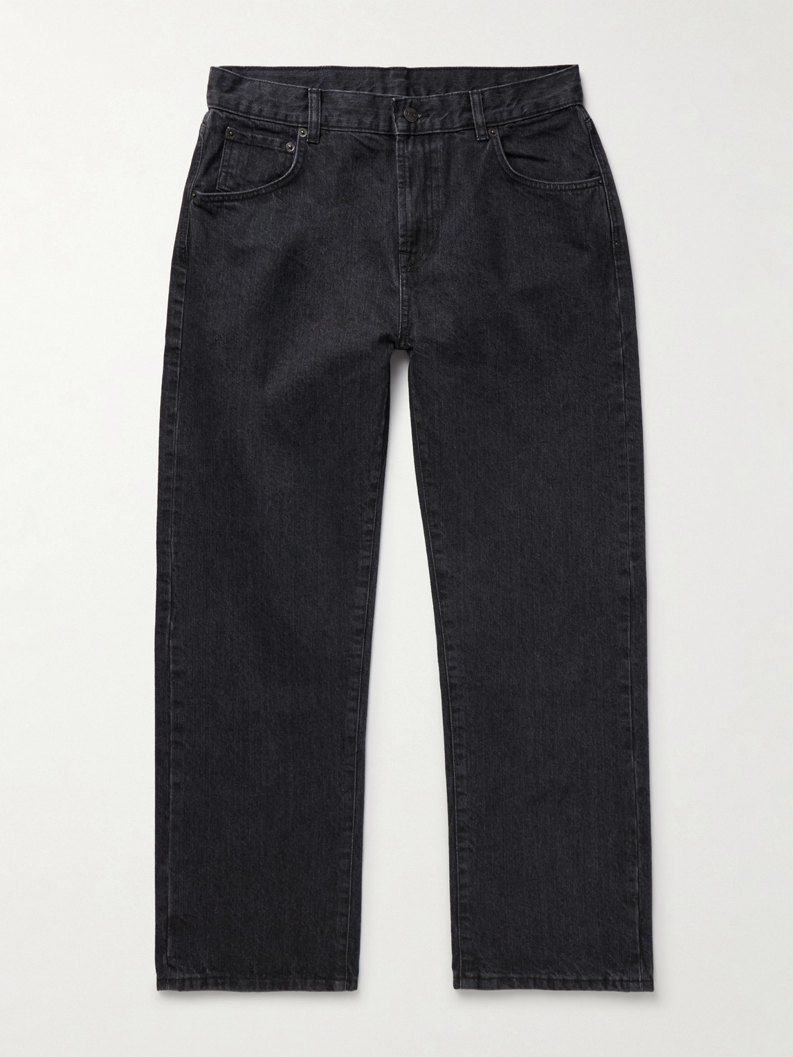 Corridor Straight-leg Organic Selvedge Jeans In Black