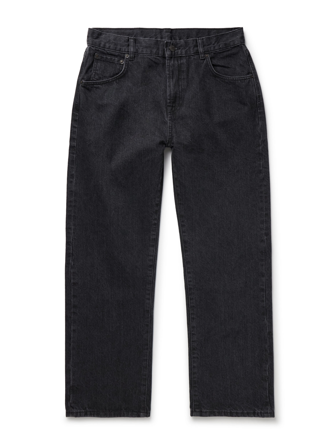 Corridor Straight-leg Organic Selvedge Jeans In Black