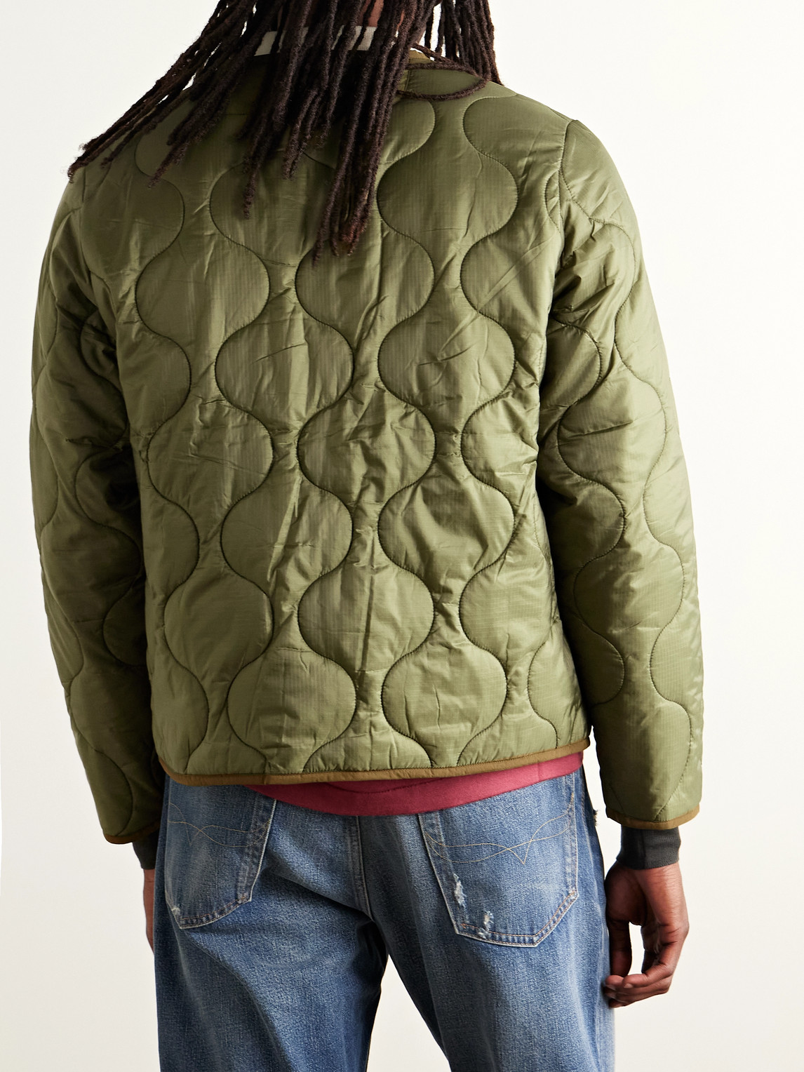 Corridor Quilted Ripstop Jacket In Green