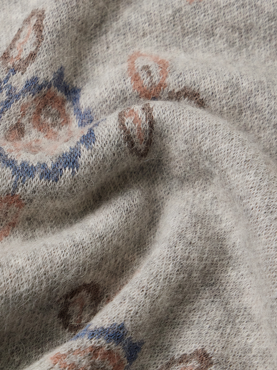 Corridor Maya Jacquard-knit Baby Alpaca-blend Polo Sweater In Multi