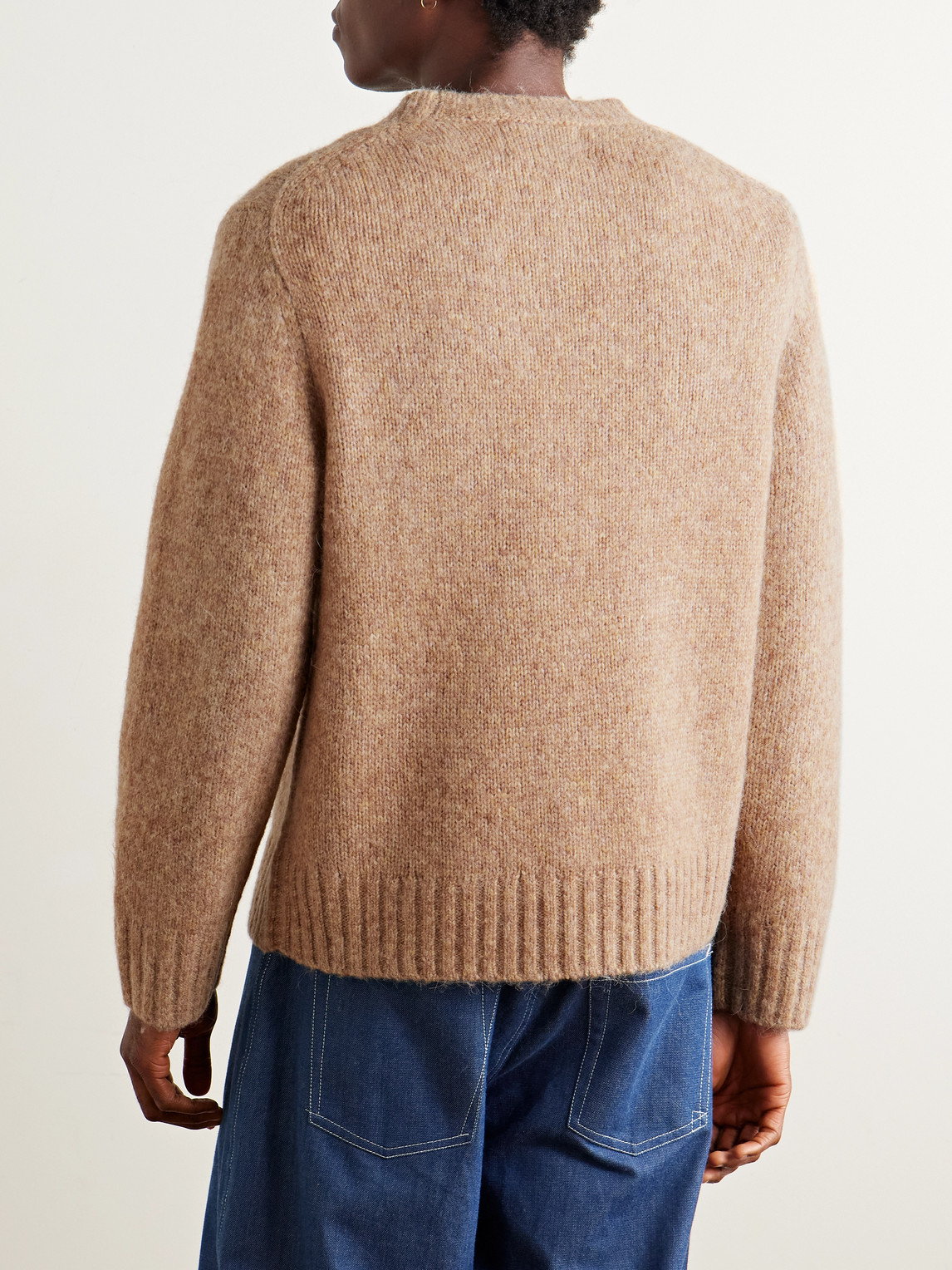 Corridor Minimalist Crewneck Sweatshirt With Round Neckline In Brown