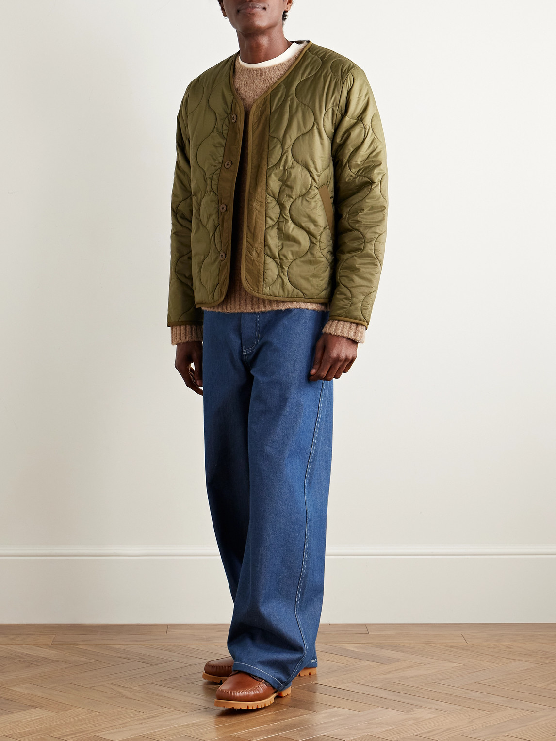 Corridor Minimalist Crewneck Sweatshirt With Round Neckline In Brown