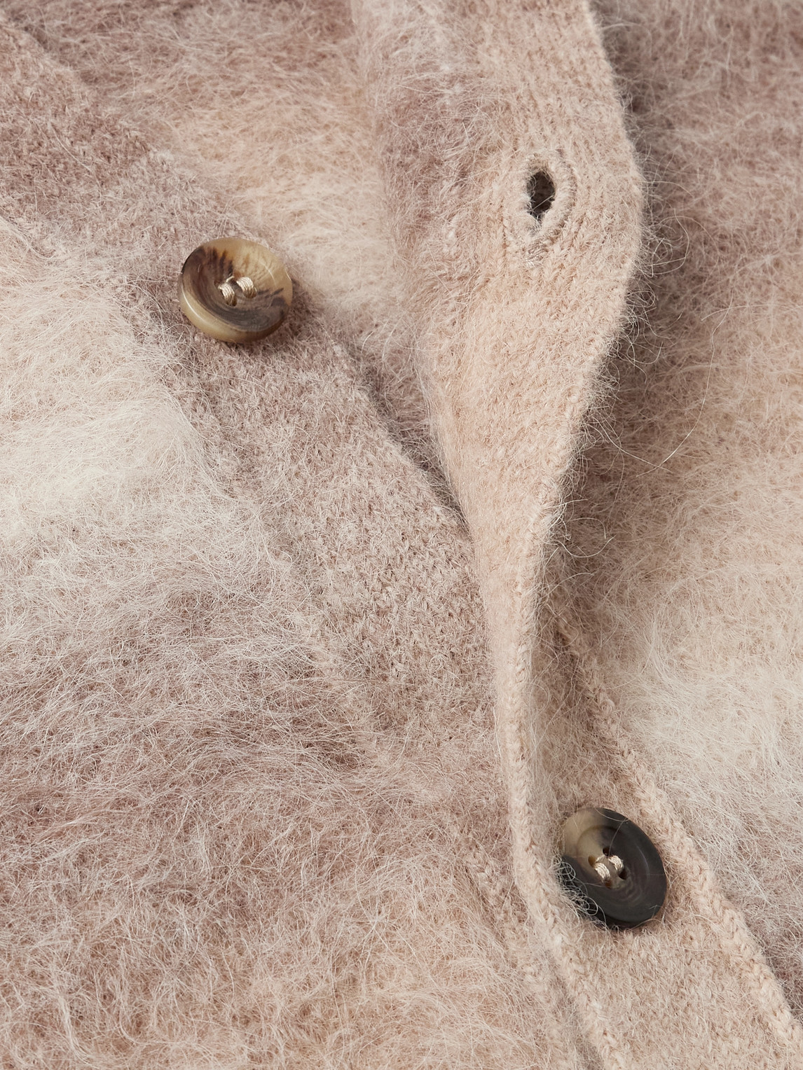 Corridor Striped Brushed Alpaca-blend Cardigan In Multi