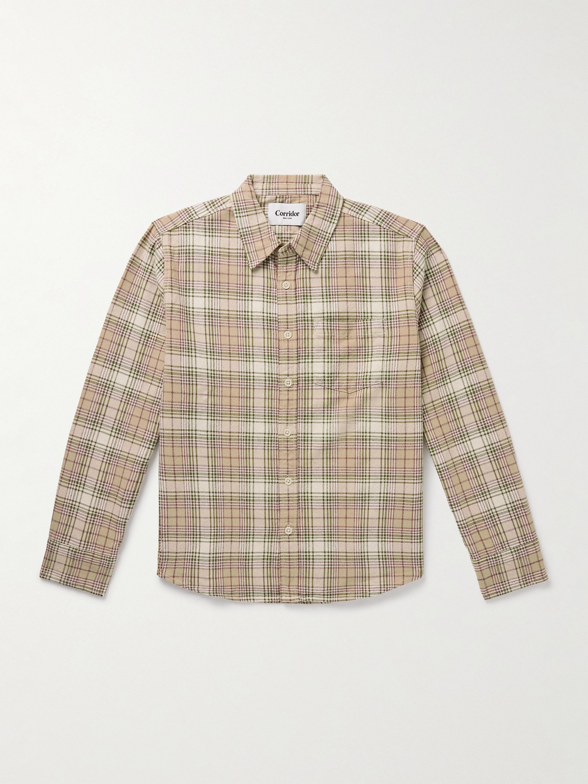 Corridor Birch Checked Cotton-Canvas Shirt - Men