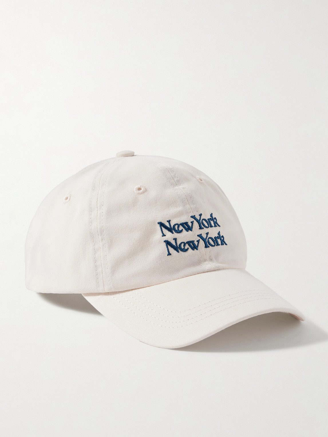 Corridor Ny Ny Embroidered Cotton-twill Baseball Cap In Neutral