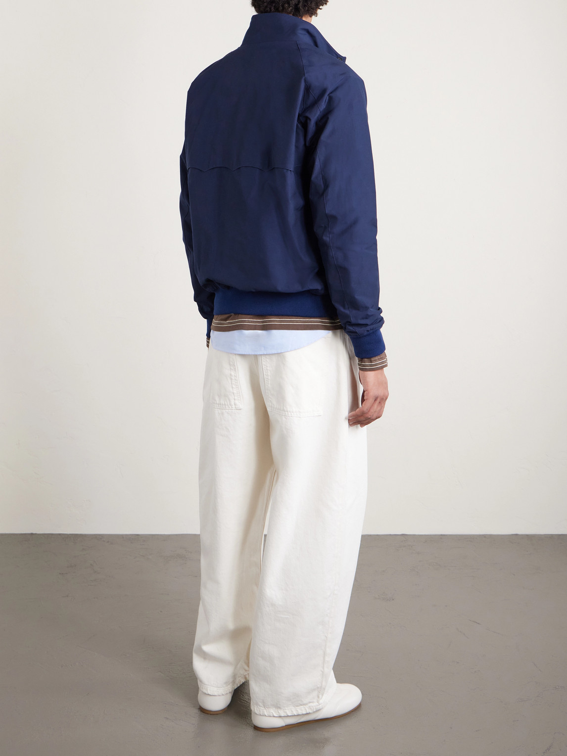 Baracuta G9 Shell Harrington Jacket In Blue