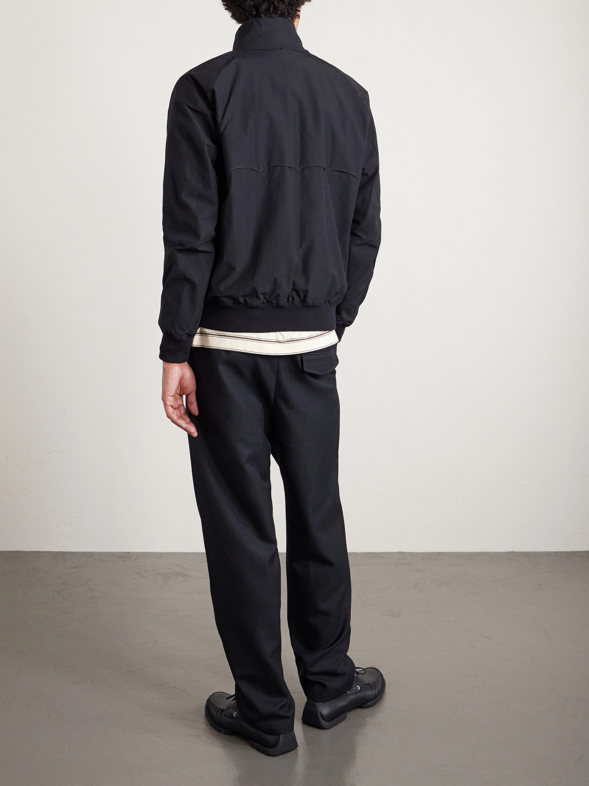 Baracuta G9 Shell Harrington Jacket In Black