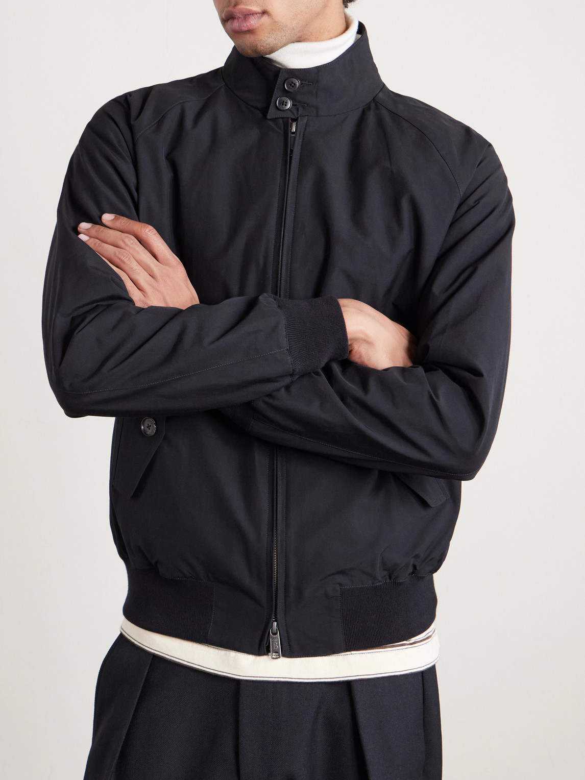 Baracuta G9 Shell Harrington Jacket In Black