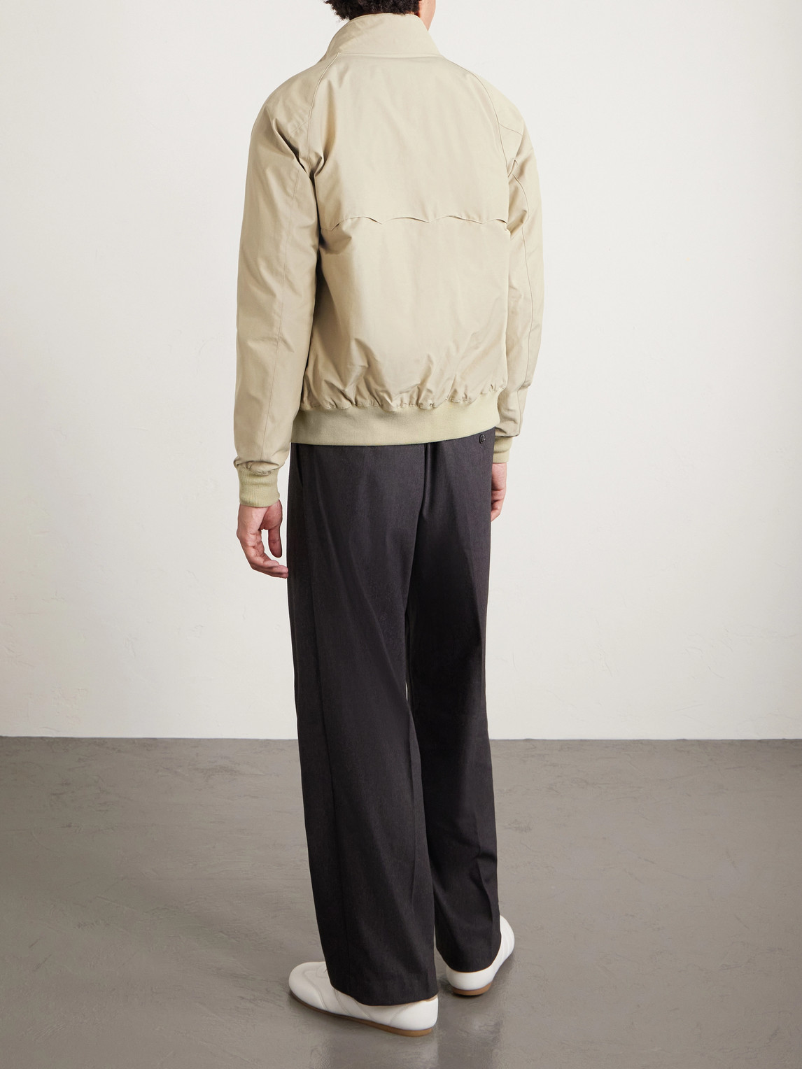 Baracuta G9 Shell Harrington Jacket In Neutral