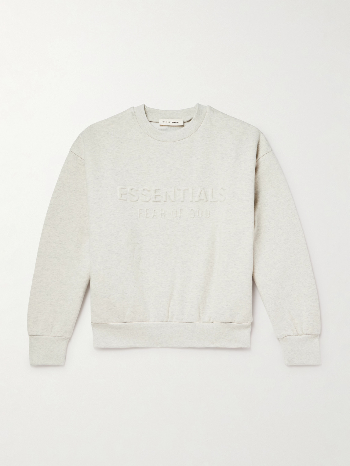 Fear of God Essentials Logo-Embossed Cotton-Blend Jersey Sweatshirt - Men