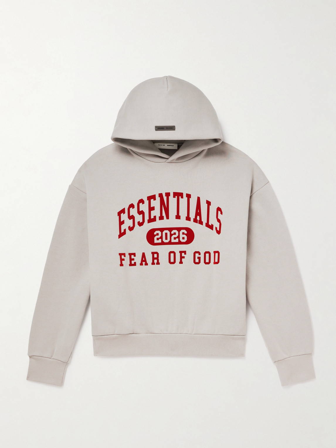 Fear of God Essentials Logo-Print Cotton-Blend Jersey Hoodie - Men