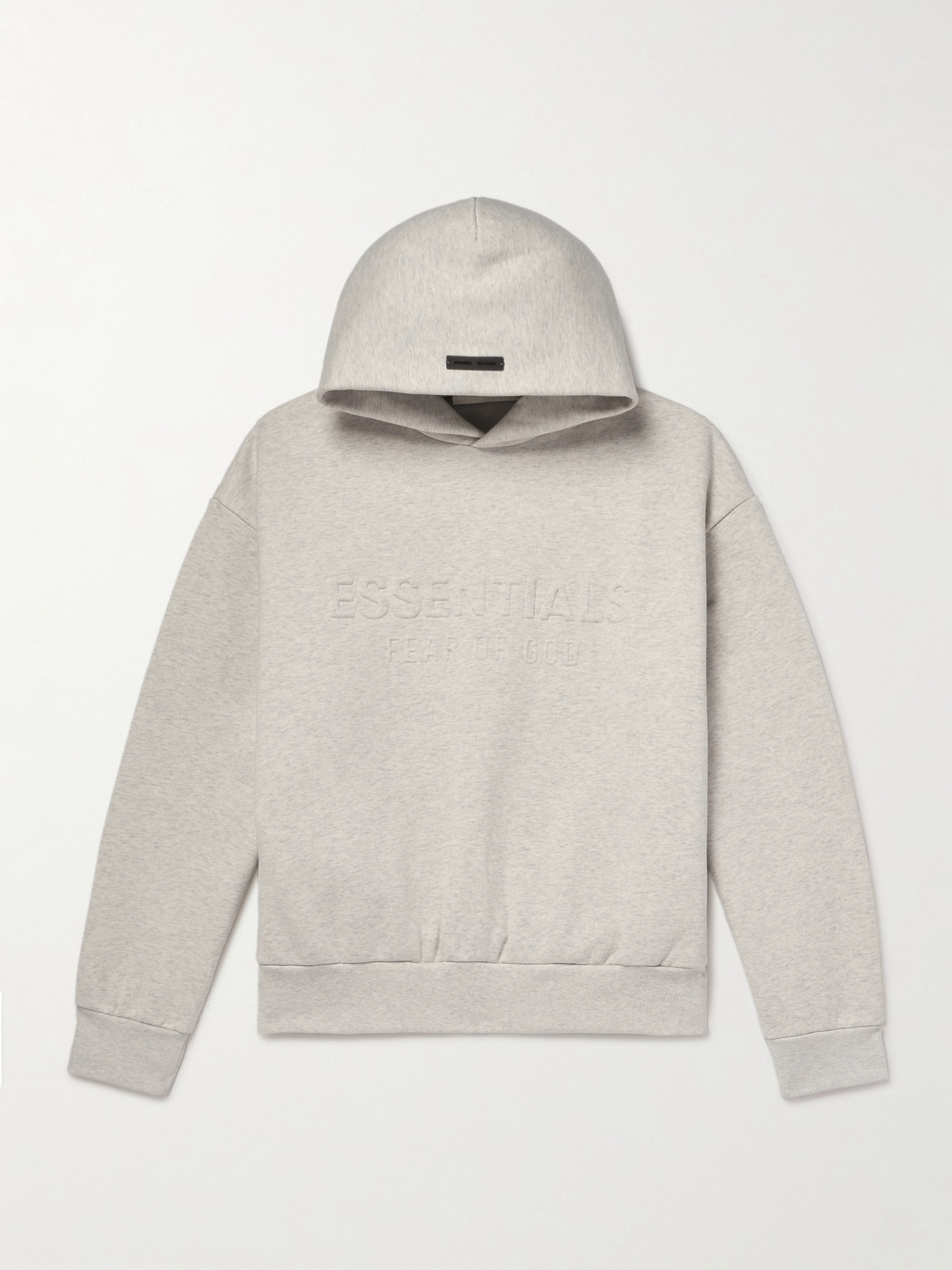 Fear of God Essentials ogo-Embossed Cotton-Blend Jersey Hoodie - Men