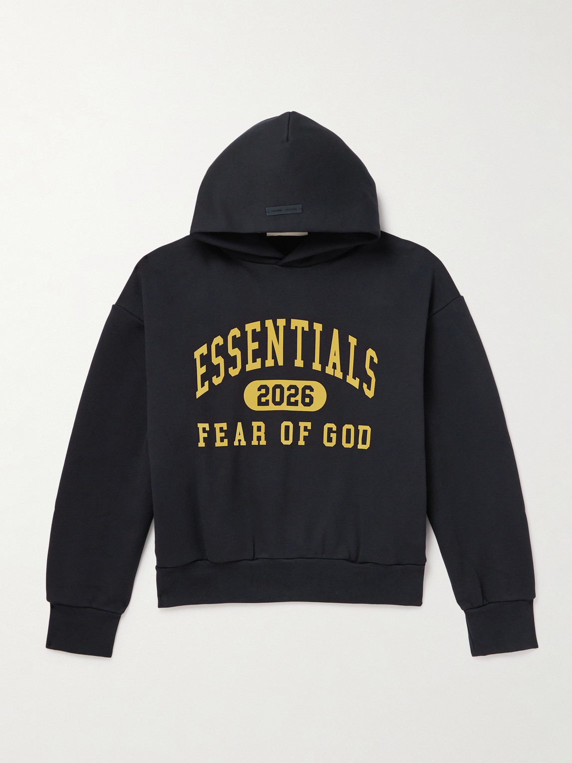 Fear of God Essentials Logo-Print Cotton-Blend Jersey Hoodie - Men