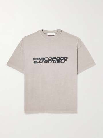 FEAR OF GOD ESSENTIALS 90s Oversized Logo-Print Cotton-Jersey T-Shirt