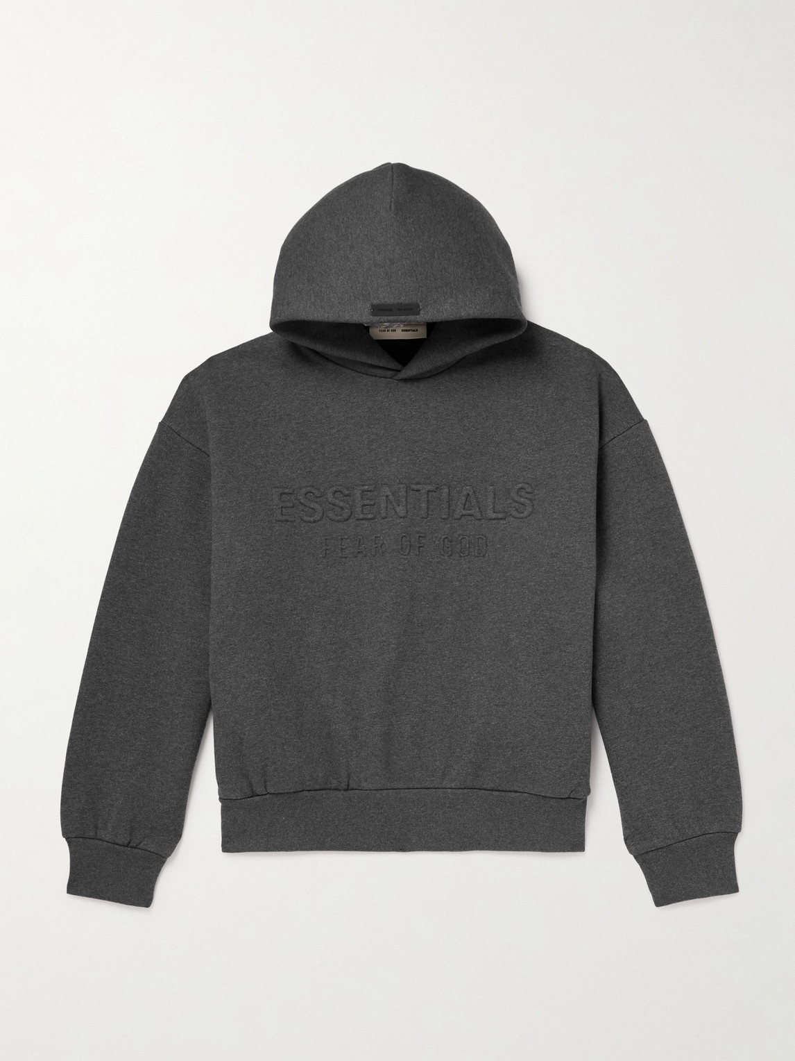 Fear of God Essentials ogo-Embossed Cotton-Blend Jersey Hoodie - Men