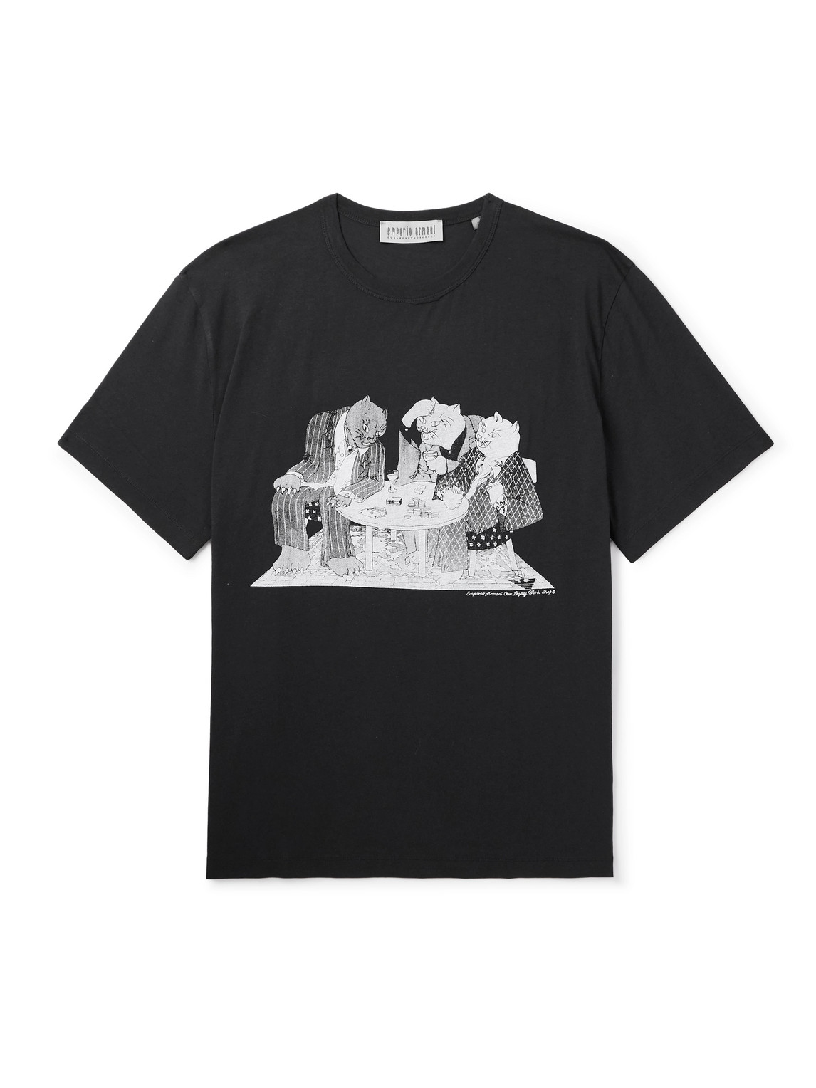 Our Legacy Emporio Armani Logo-print Cotton-jersey T-shirt