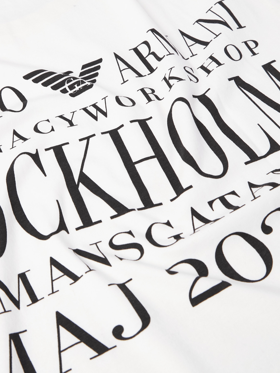 Our Legacy Emporio Armani Logo-print Cotton-jersey T-shirt