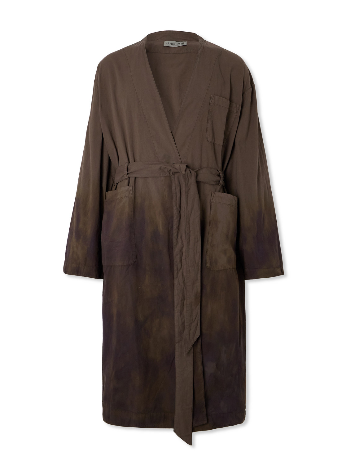 Emporio Armani Toga Cotton Trench Coat