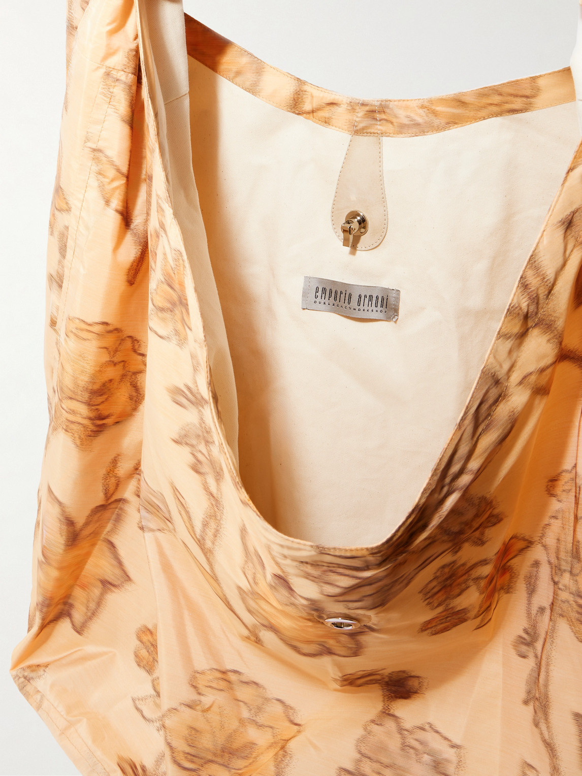 Our Legacy Emporio Armani Goccia Floral-print Faille Tote