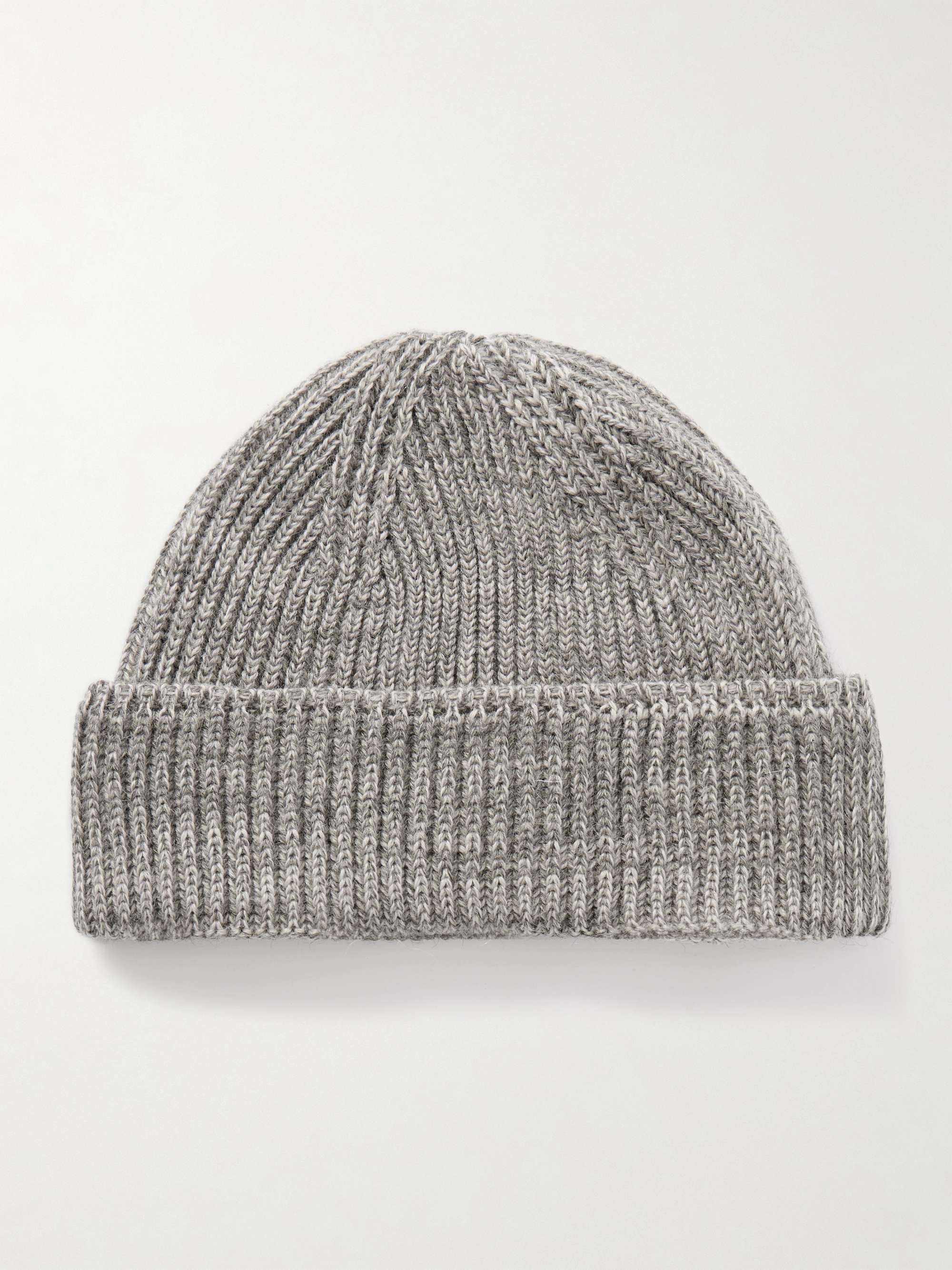 S.N.S. HERNING Fender Ribbed Virgin Wool Beanie