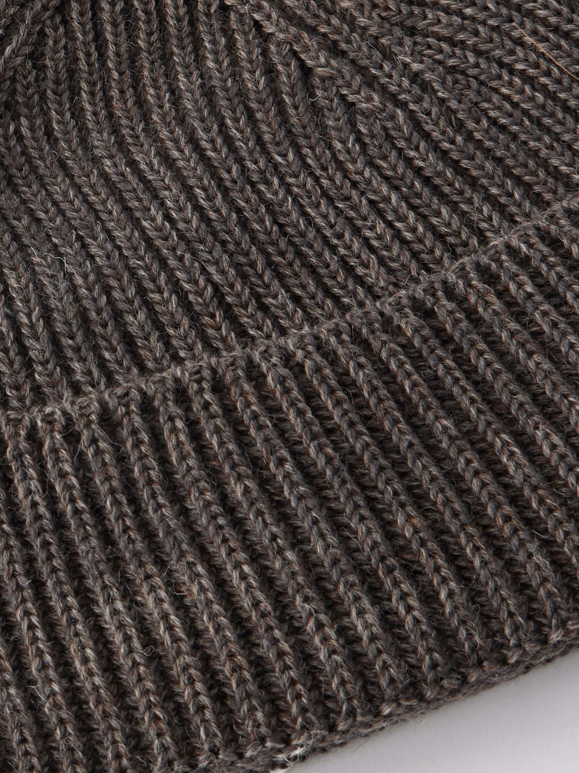 S.N.S. HERNING Fender Ribbed Virgin Wool Beanie