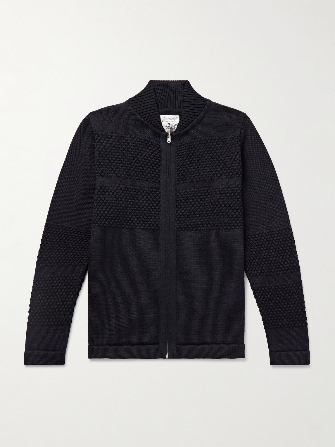 S.N.S. Herning Fisherman Wool Zip-Up Cardigan - Men
