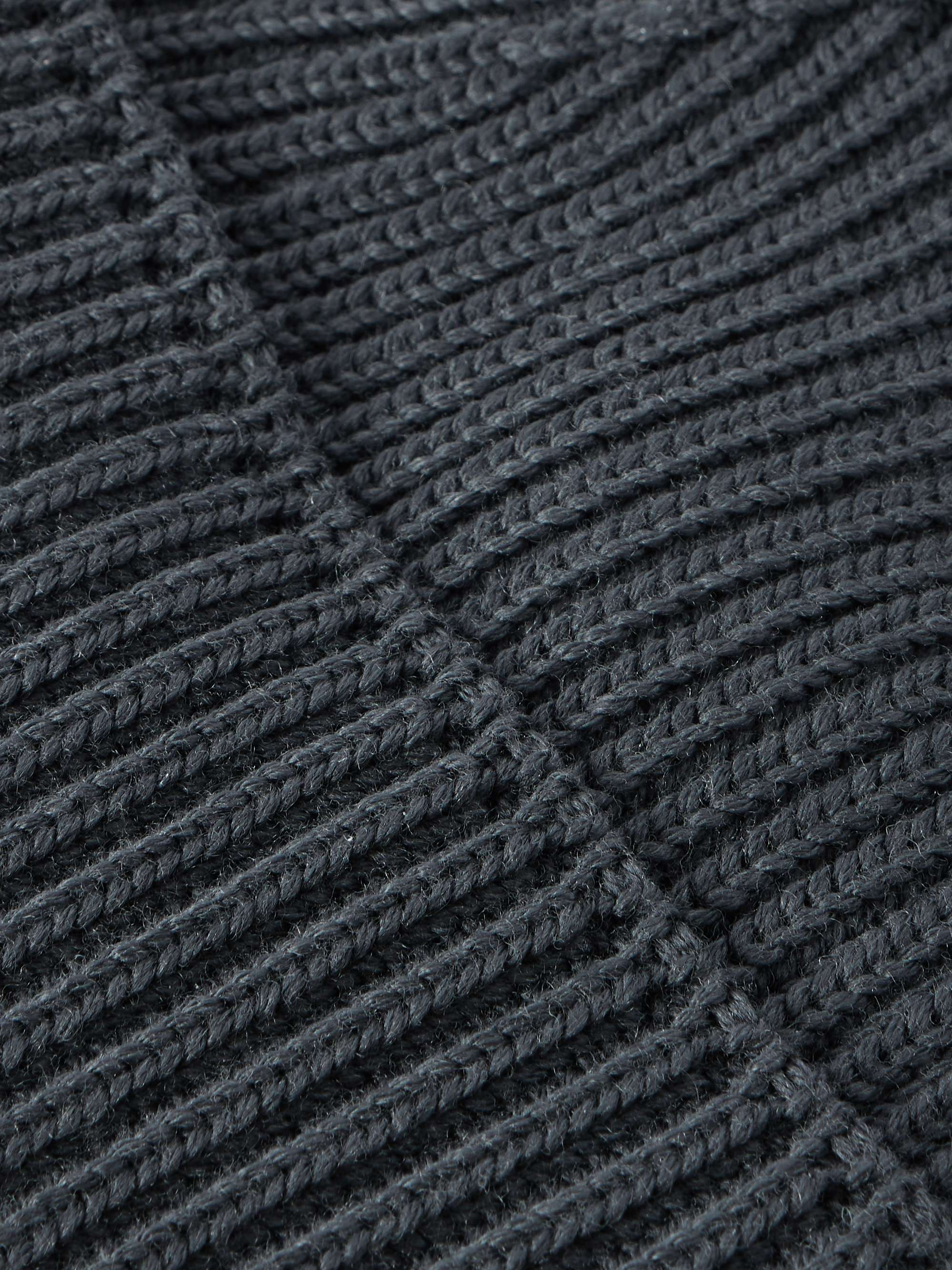 S.N.S. HERNING Fender Ribbed Virgin Wool Beanie