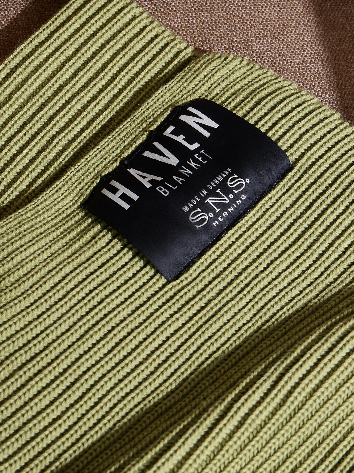  S.n.s. Herning - Haven Ribbed Virgin Wool Blanket - Men - Green 