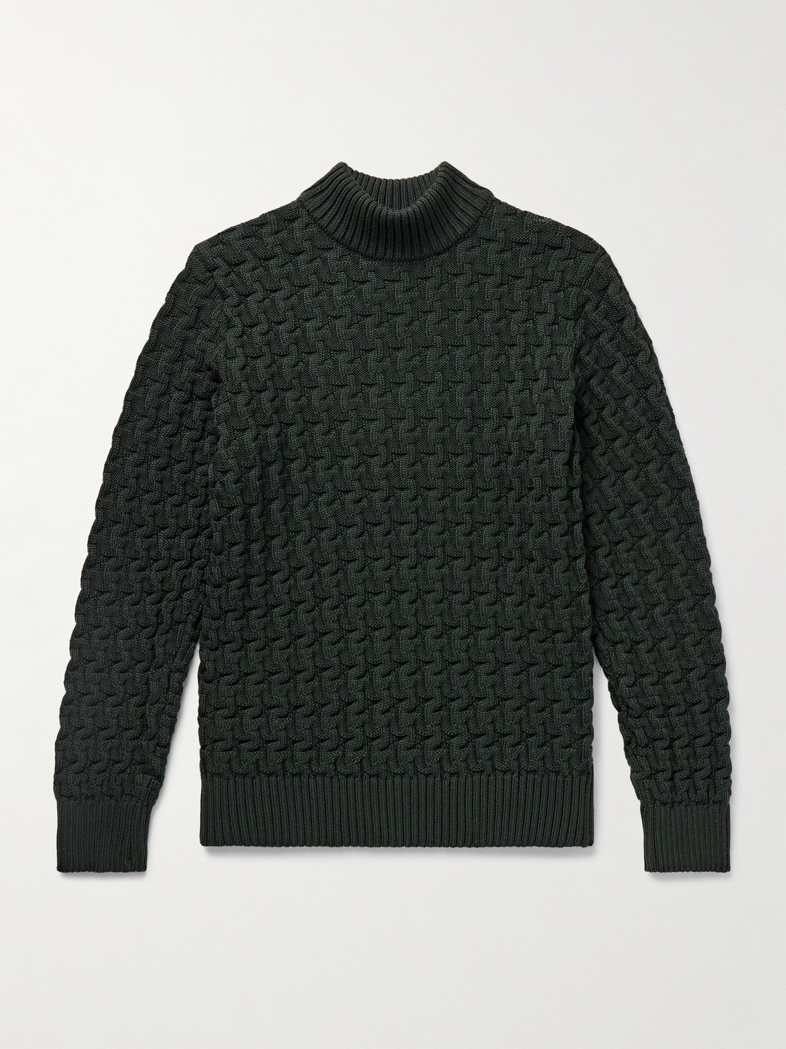 S.N.S. Herning – Stark Slim-Fit Cable-Knit Merino Wool Sweater