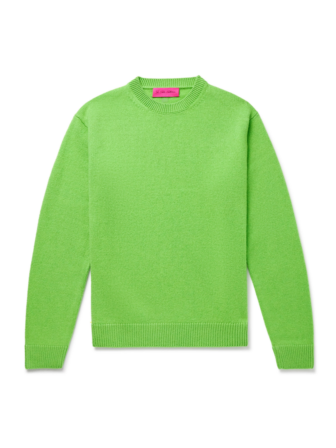 The Elder Statesman Cashmere Sweater In Green
