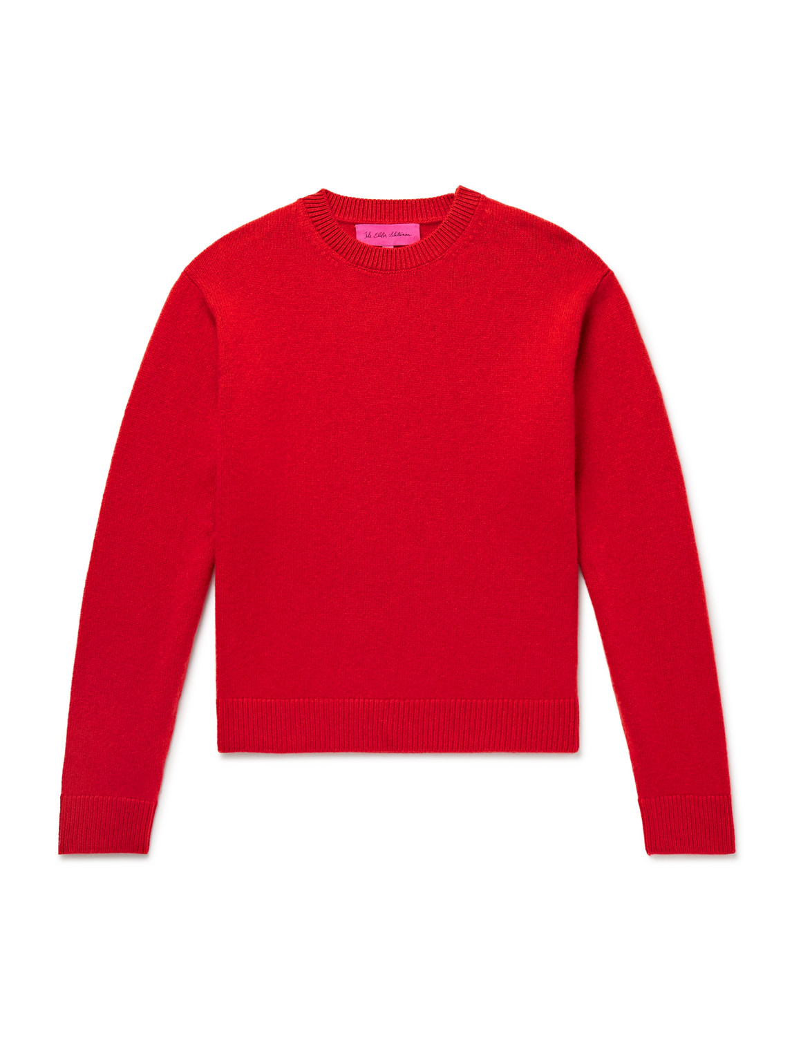 The Elder Statesman Cashmere Sweater In Red