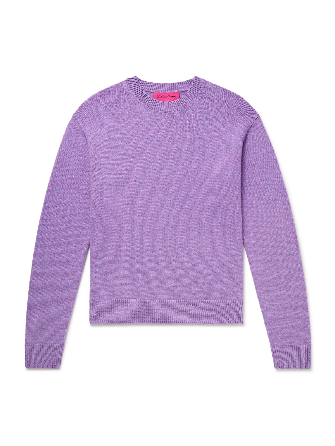 The Elder Statesman Cashmere Sweater In Purple