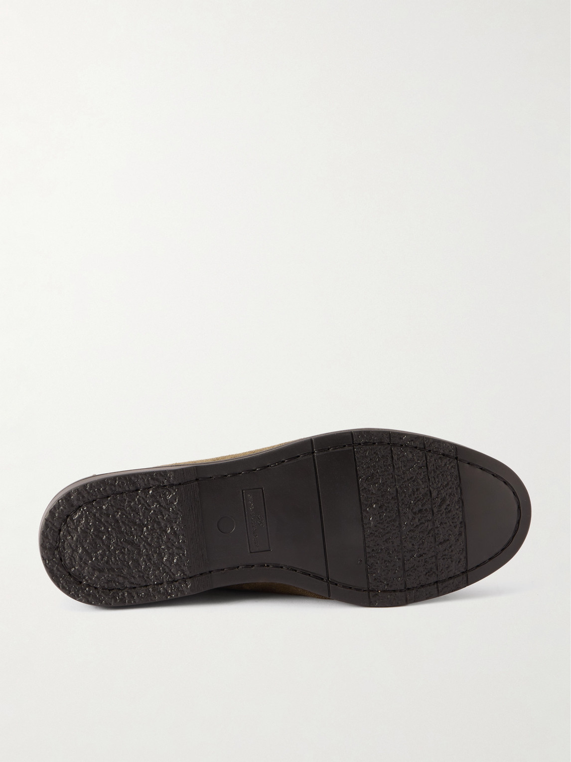 George Cleverley Devon Suede Boat Shoes In Green