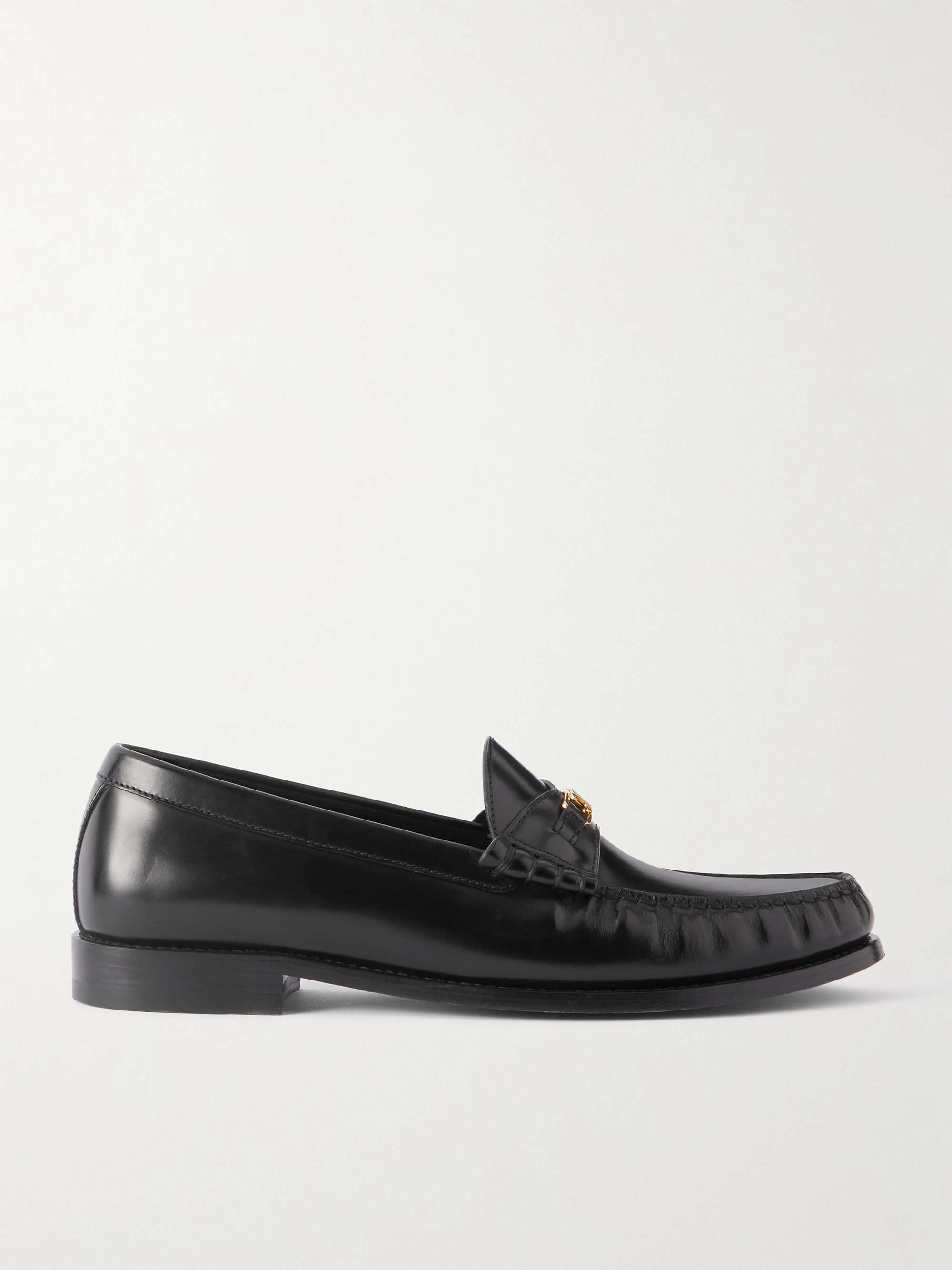 CELINE ブラックレザー ローファー CELINE - セリーヌ CELINE ローファー 革靴 靴 シューズ レザー