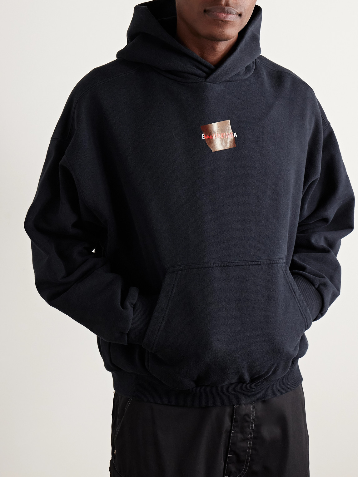 Logo-Embroidered Cotton-Jersey Hoodie