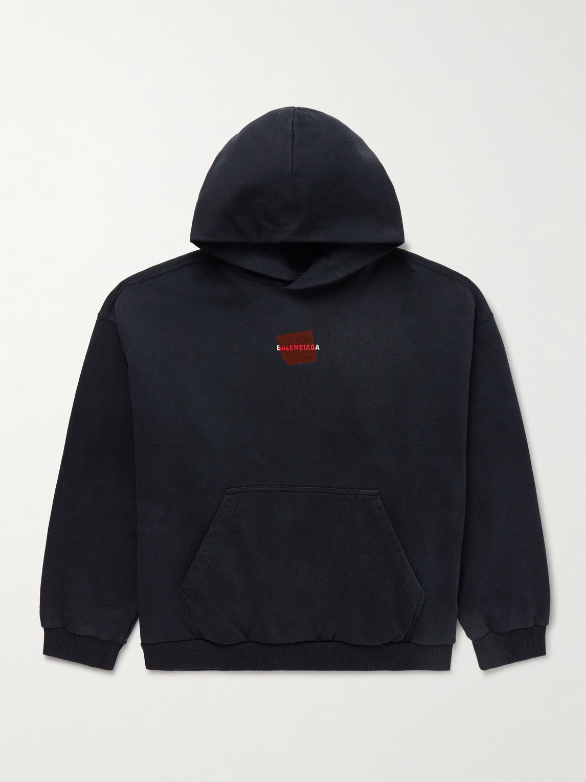 Balenciaga Logo-Embroidered Cotton-Jersey Hoodie - Men