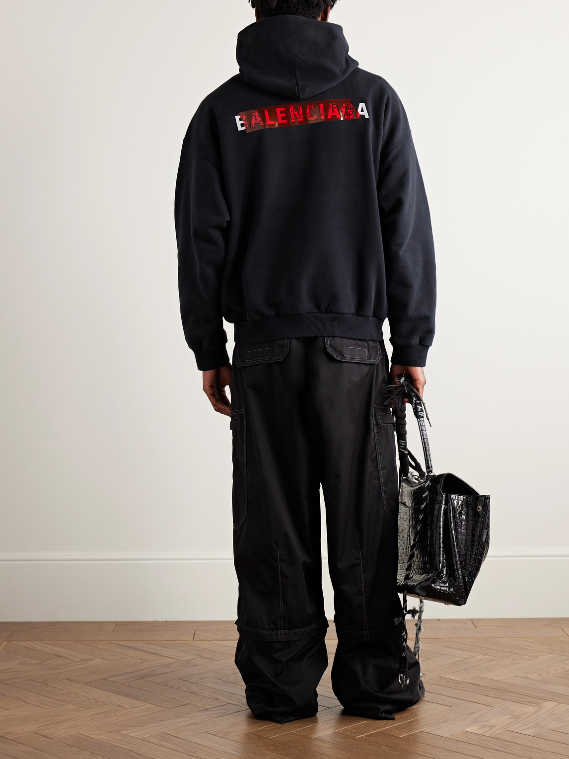 Logo-Embroidered Cotton-Jersey Hoodie