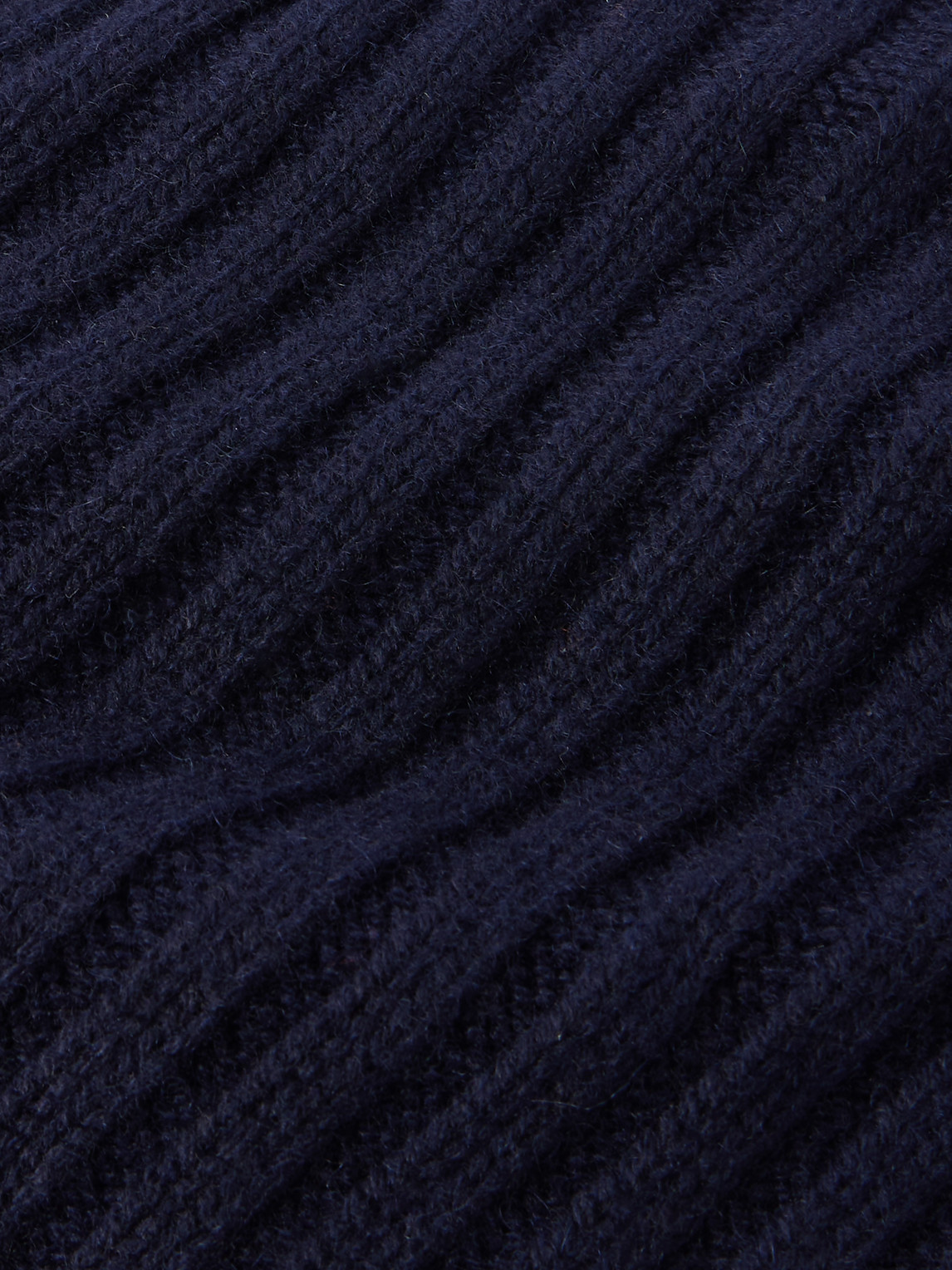  Mr P. - Cairn Ribbed Cashmere Beanie - Men - Blue 