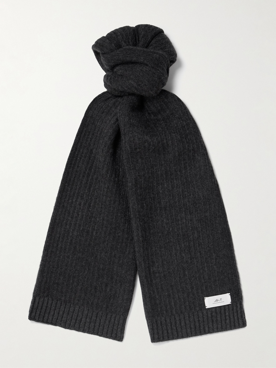MR P. Ribbed Cashmere Scarf - Men