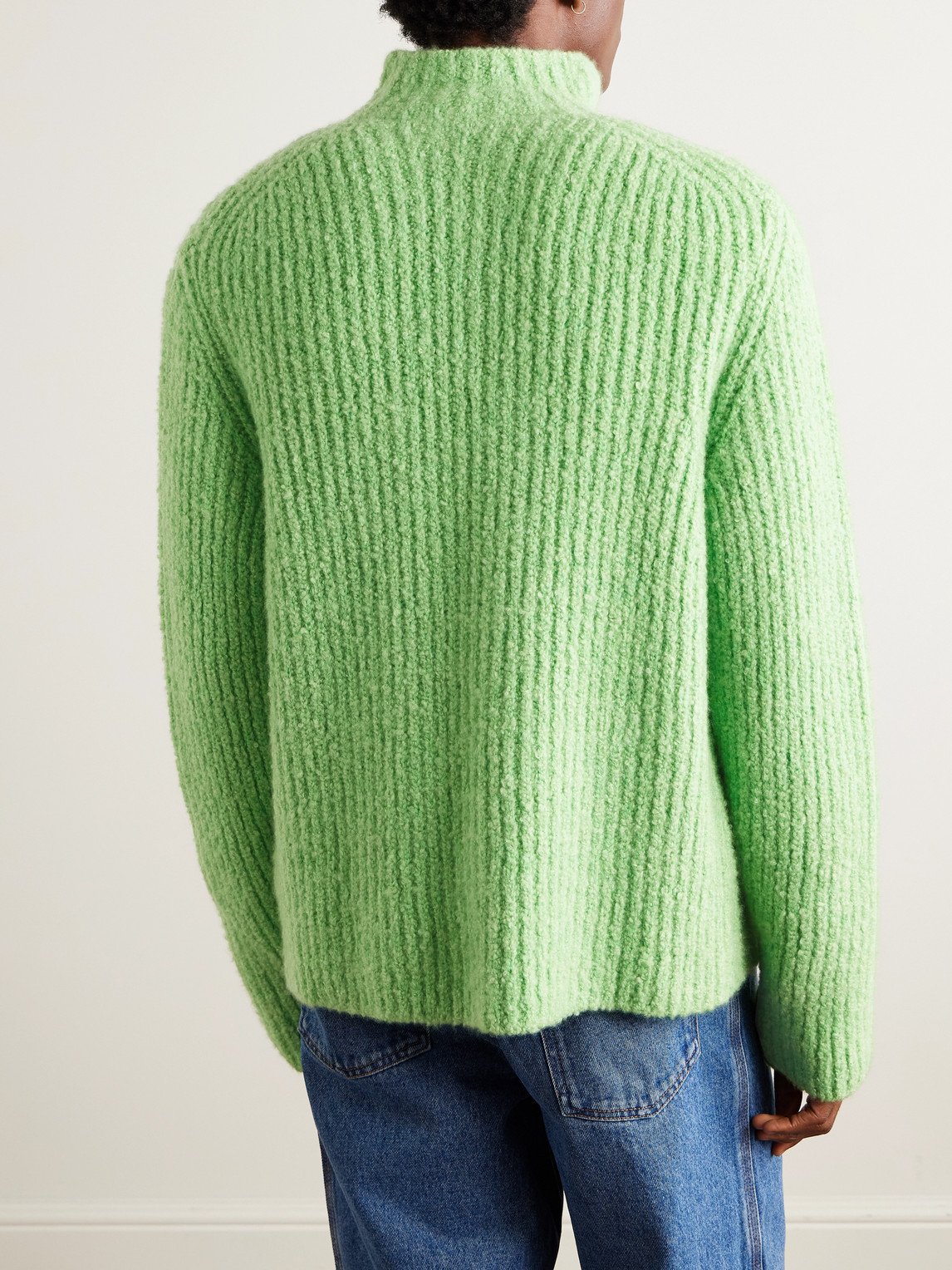  God's True Cashmere - Cloud Ribbed Cashmere Cardigan - Men - Green - L 