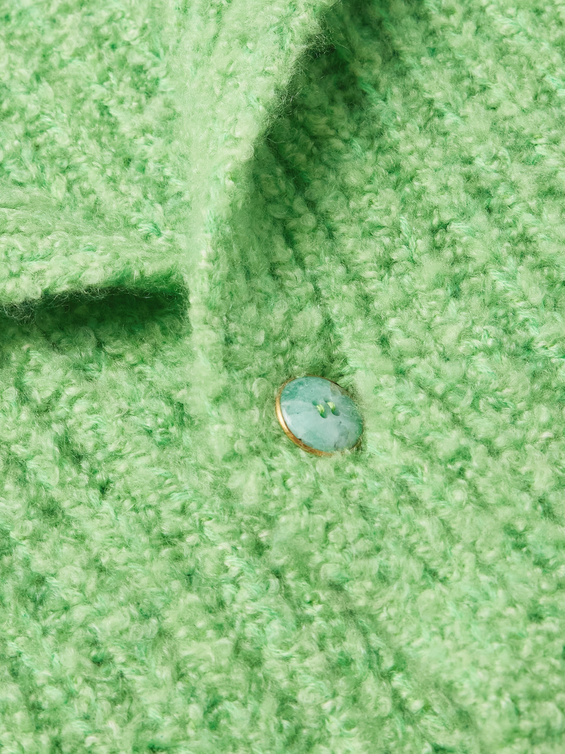  God's True Cashmere - Cloud Ribbed Cashmere Cardigan - Men - Green - L 