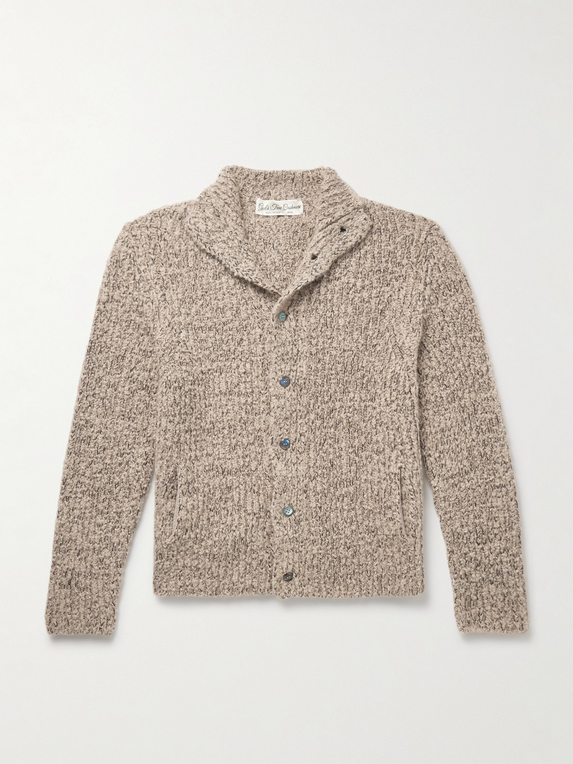 God's True Cashmere Cloud Ribbed Cashmere Cardigan - Men