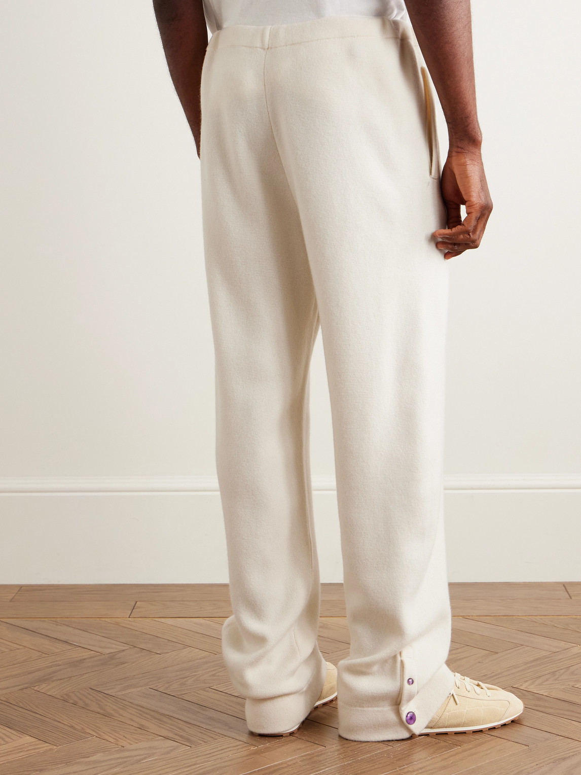  God's True Cashmere - Straight-leg Cashmere Drawstring Trousers - Men - Neutrals - L 