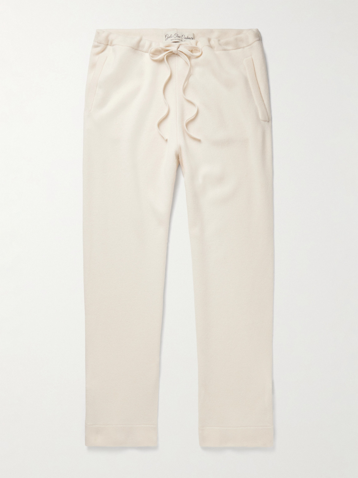 God's True Cashmere traight-Leg Cashmere Drawstring Trousers - Men