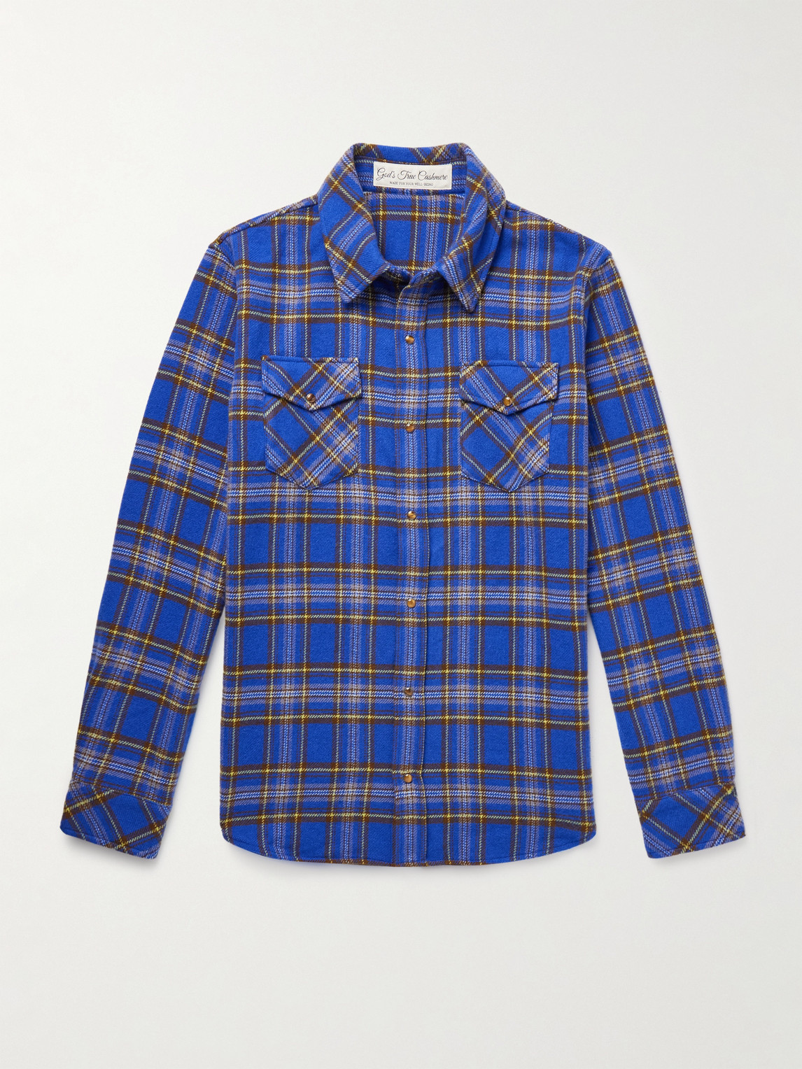 God's True Cashmere Checked Cashmere hirt - Men