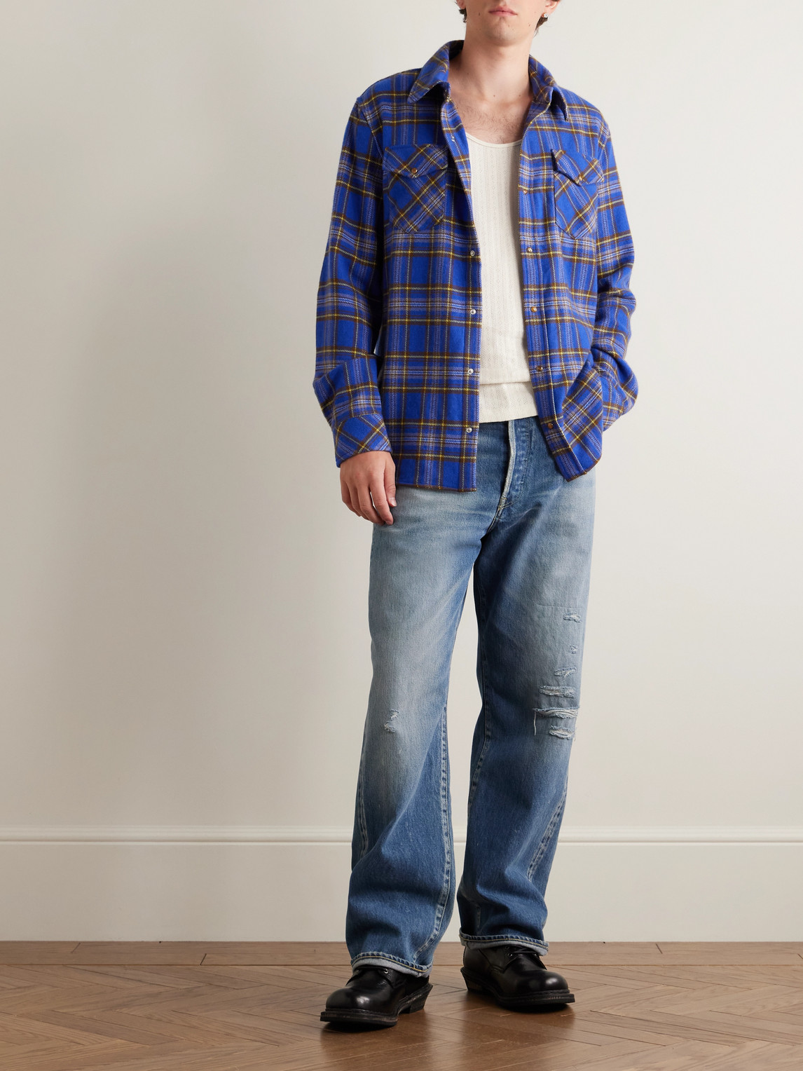 Cashmere Shirt Checked