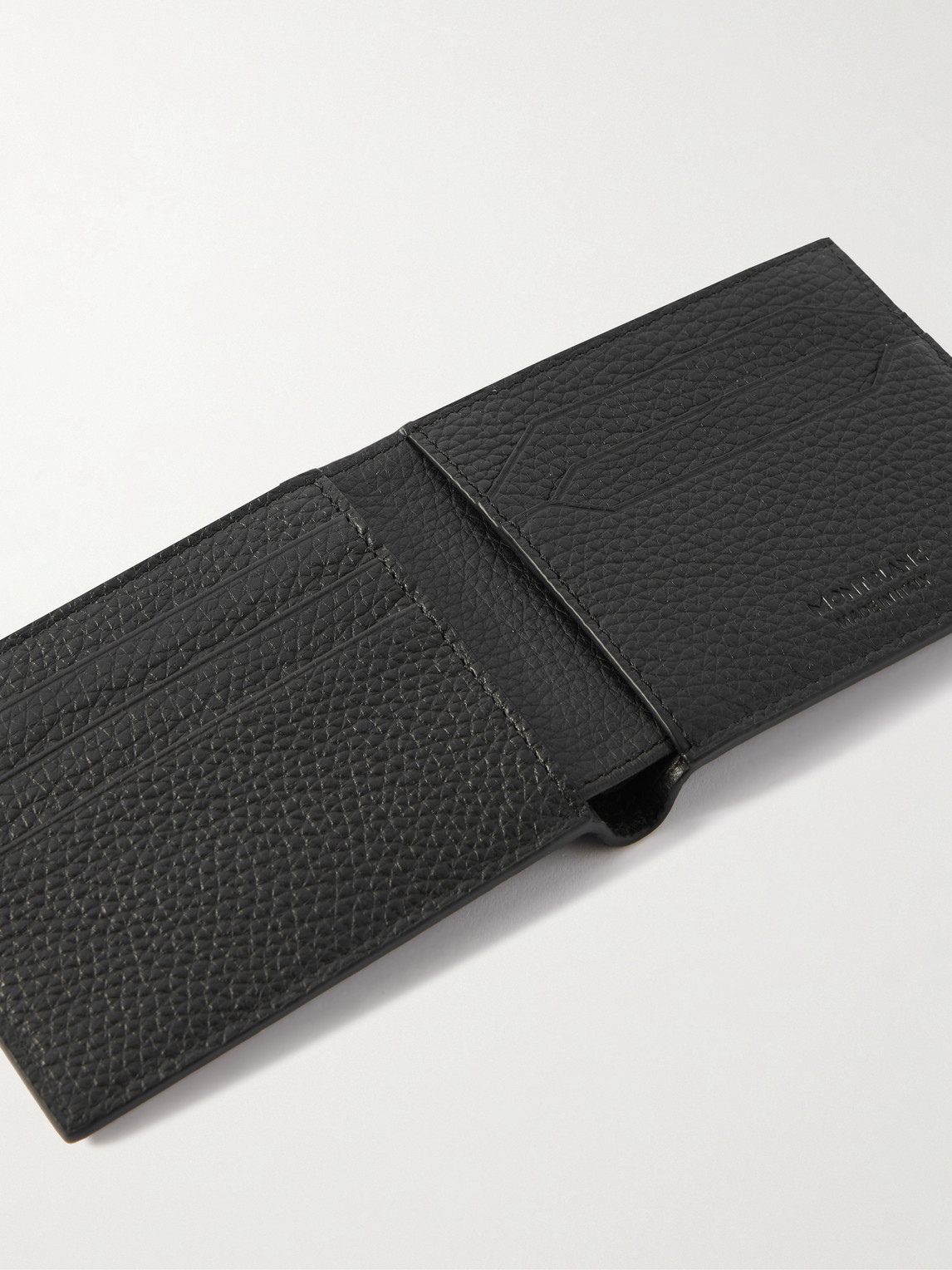 Montblanc Full-grain Leather Wallet In Black